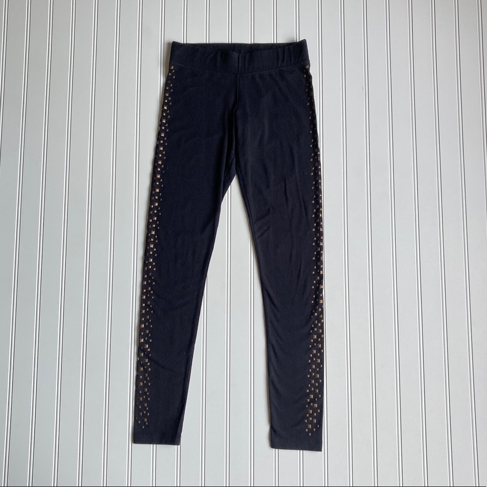 Aeropostale Black Studded Leggings Size Small
